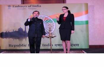 The Embassy of India in Hungary celebrated the 70th Republic Day of India on Jan 26, 2019.  